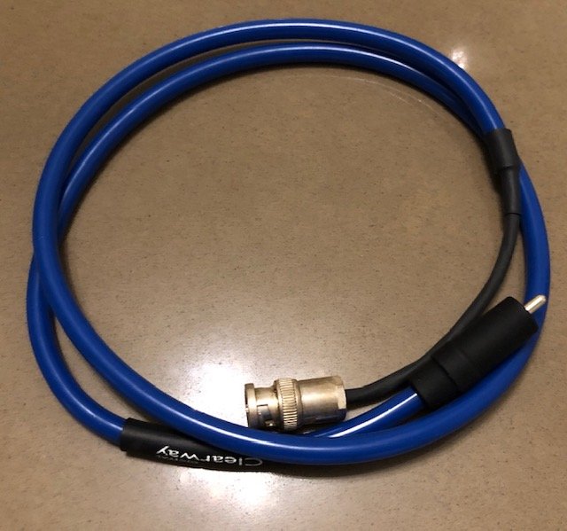 SOLD FS Chord Clearway Digital Coaxial Audio Cable (BNC to RCA