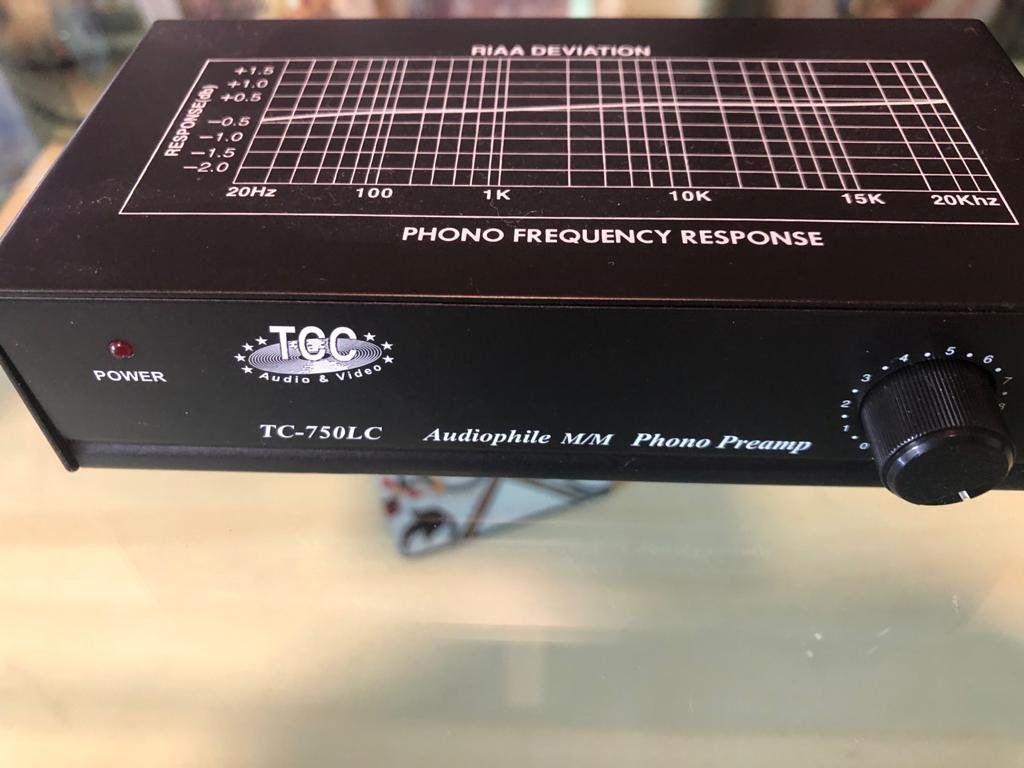 Préampli Phono TCC TC-750LC - Pour Platine Vinyle, Réglage De Volume, Entrée MM - 6