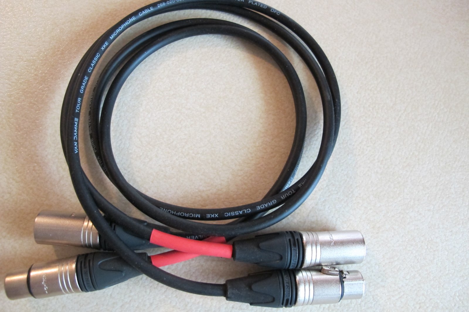 FS I PAIR VAN DAMME CLASSIC XKE ULTRA PURE SILVER XLR INTERCONNECT