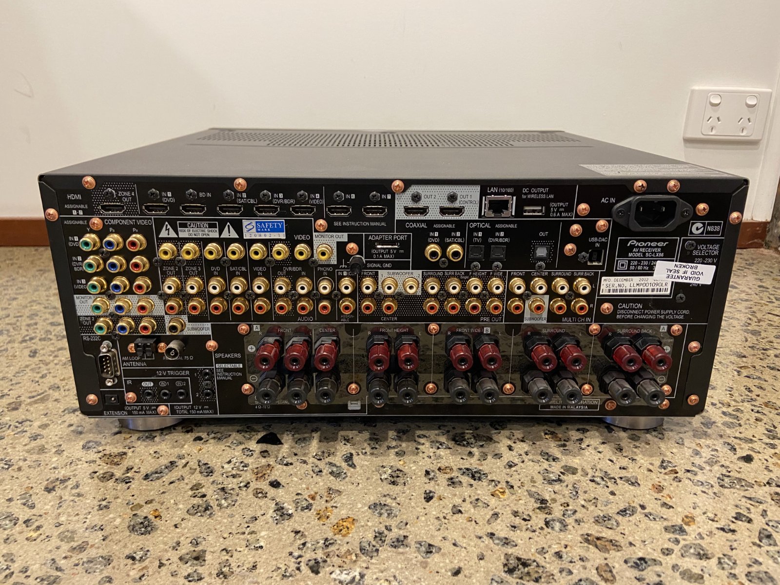 FS: Pioneer SC-LX86 9.2 Channel AV Receiver - Stereo, Home Cinema