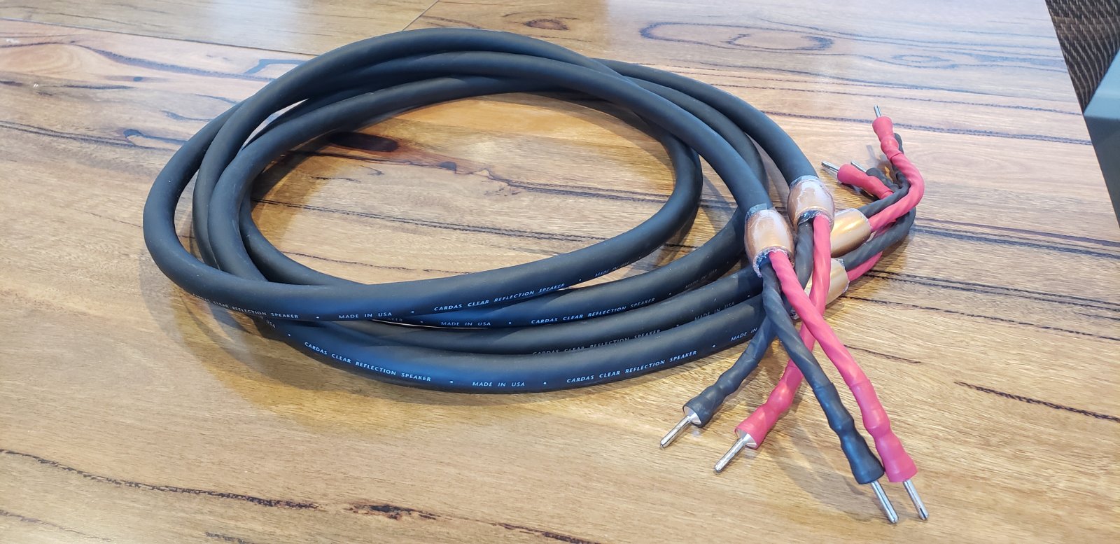 FS Cardas Clear Reflection Speaker Cables 2.5m with banana plugs ﻿ Hi