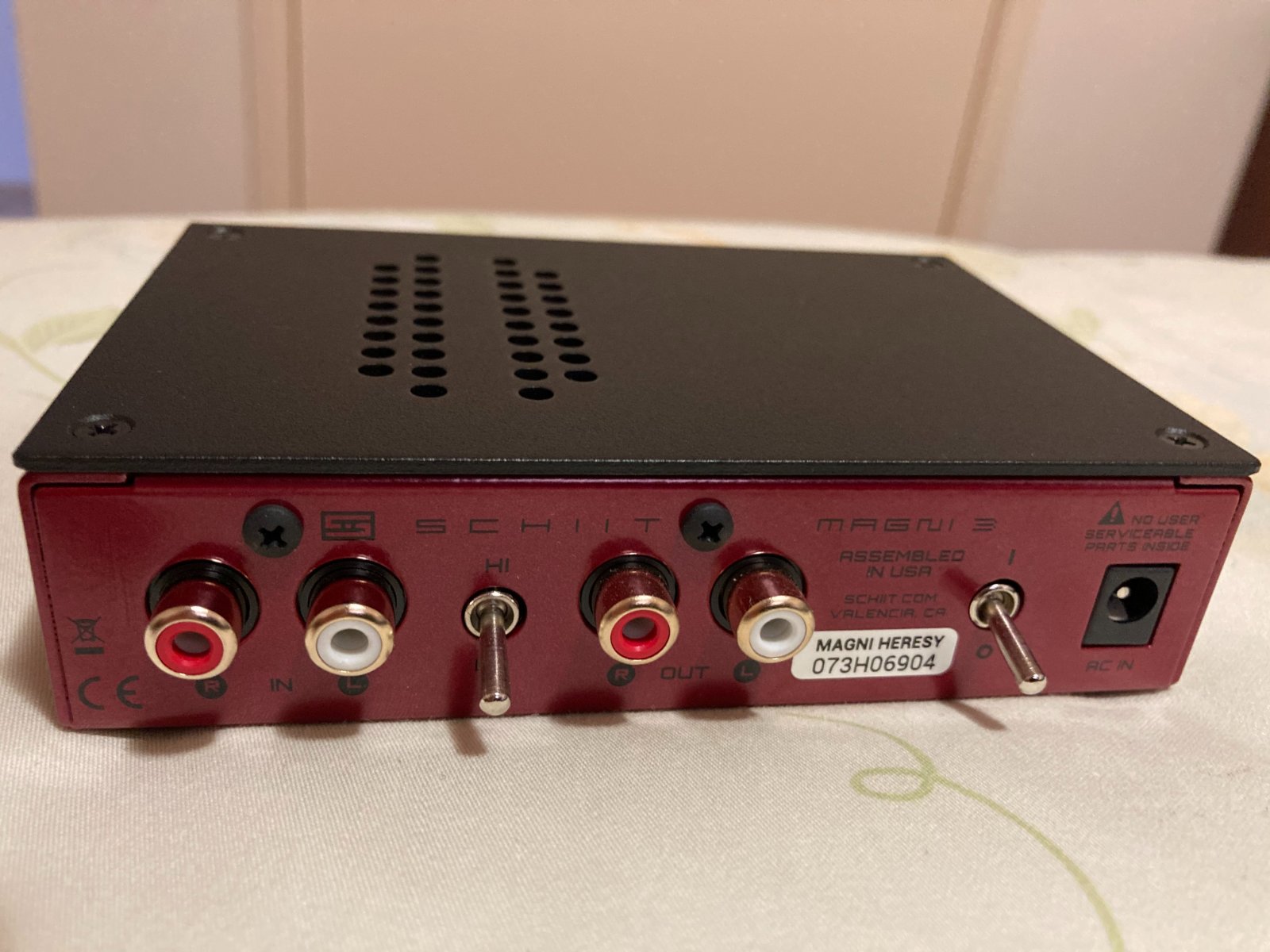SOLD FS Schiit stack Magni Heresy and Modi 3 (with PYST RCA cables