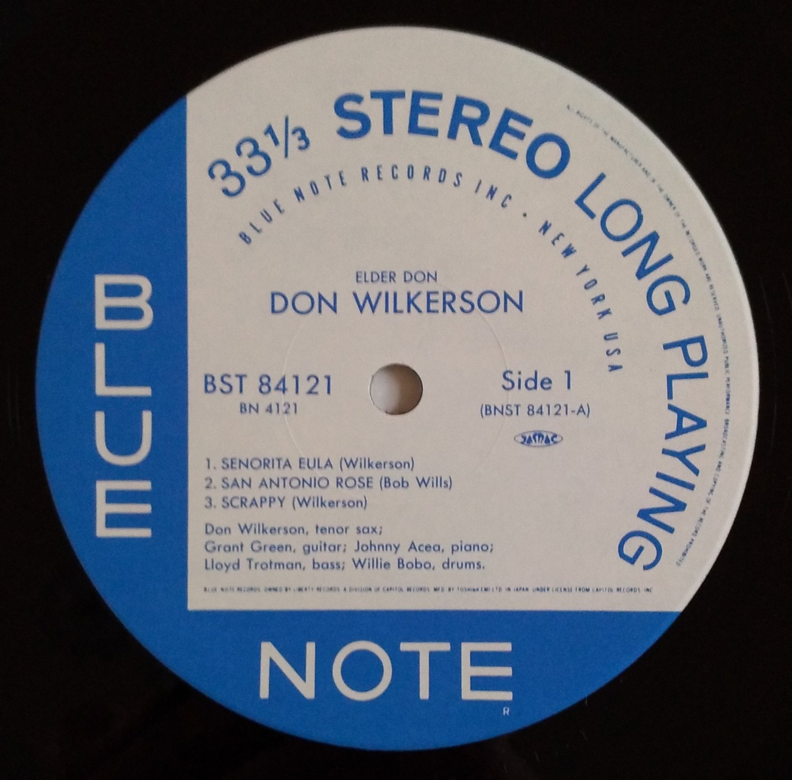 Elder Don Don Wilkerson Blue Note レコード 4121-don-wilkerson
