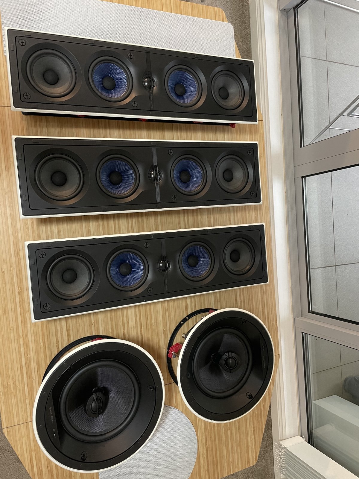 FS B & W Home Cinema Speakers. CWM Cinema 7 x 3, CCM684 x 2 ﻿ Stereo