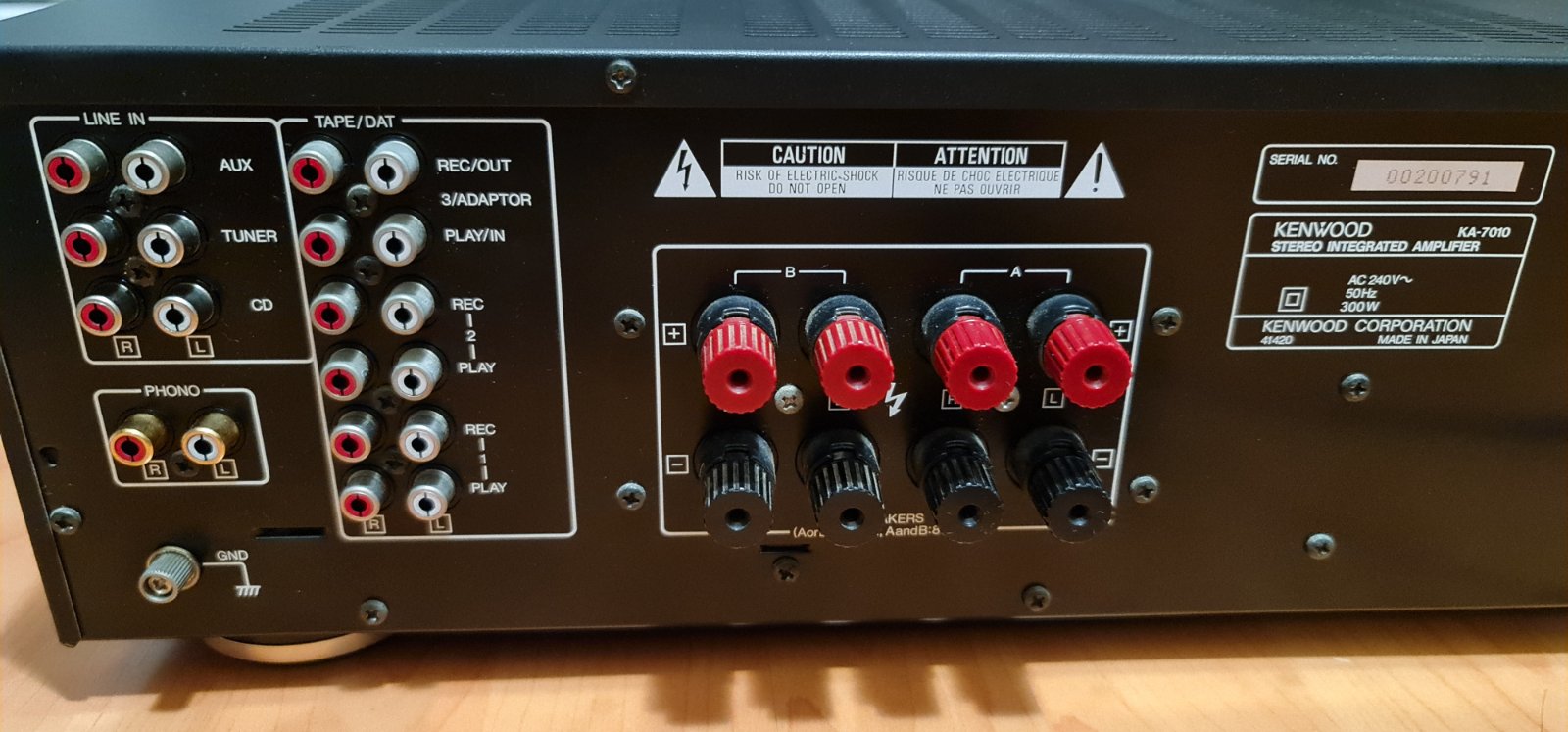 FS: Vintage Kenwood KA-7010 100W Amplifier - Stereo, Home Cinema