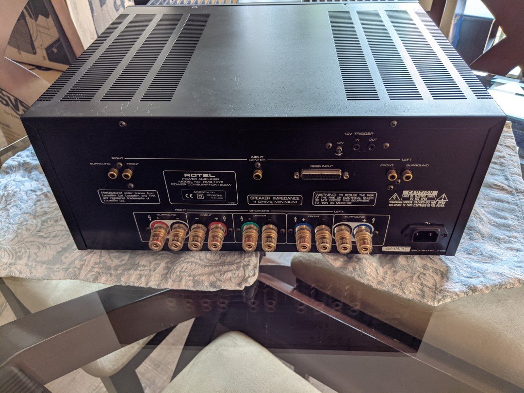 SOLD: FS: Rotel RMB-1075 v2 THX 5x120W (Black) - Stereo, Home Cinema ...