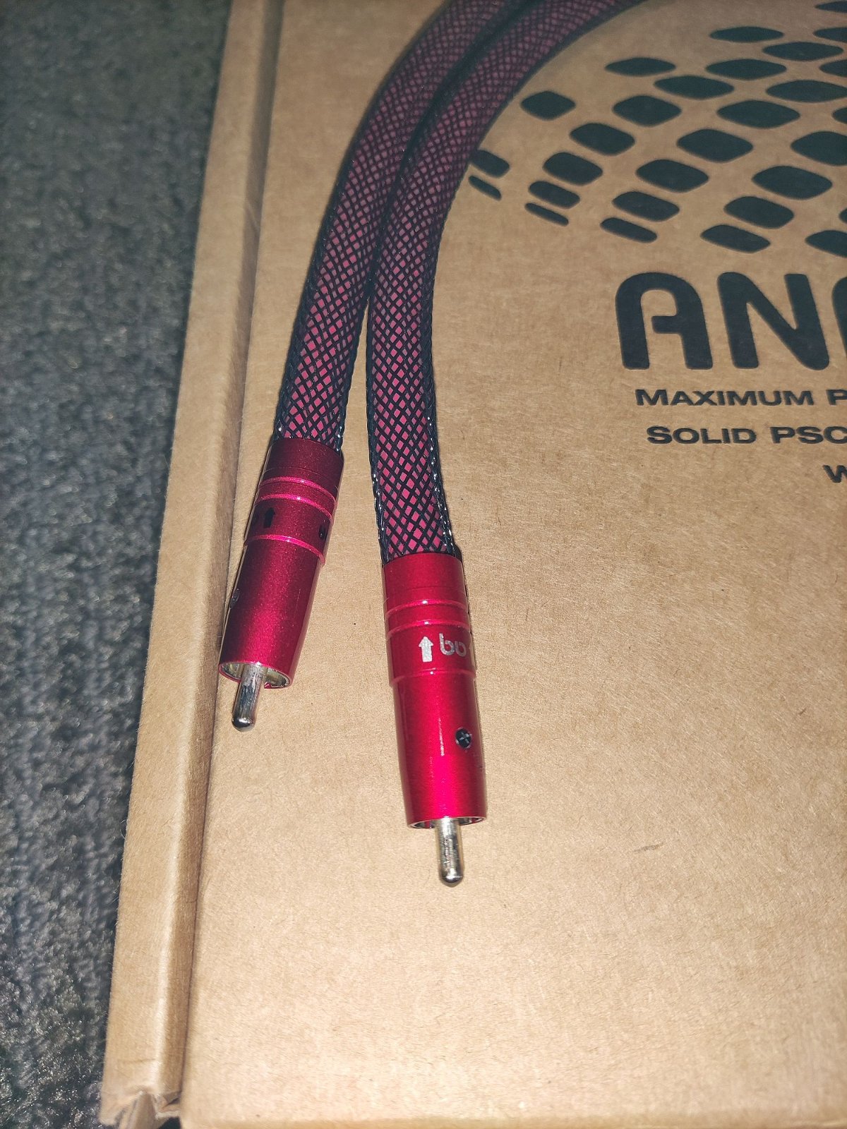 SOLD FS Audioquest Anaconda Interconnect (RCAs) 1 pair 0.5m length