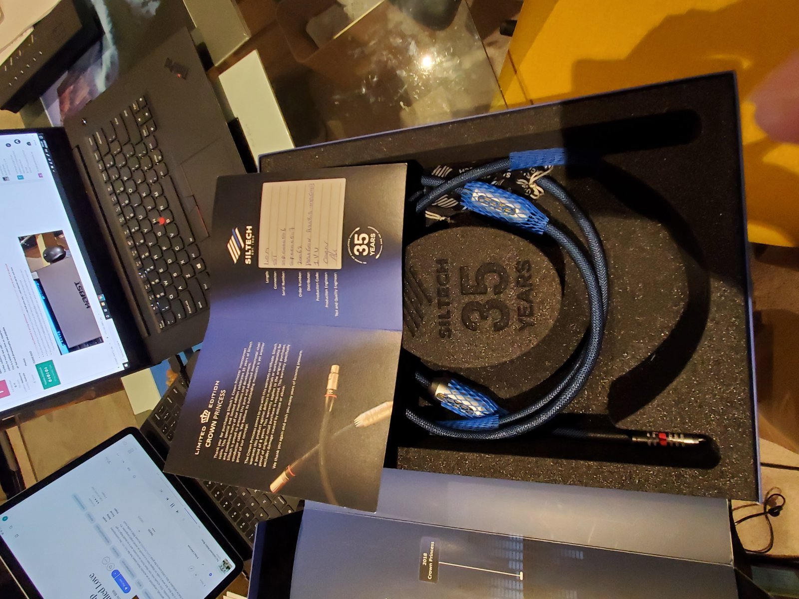 FS Siltech Crown Princess 1m RCA cable pair ﻿ HiFi and Cinema Cables