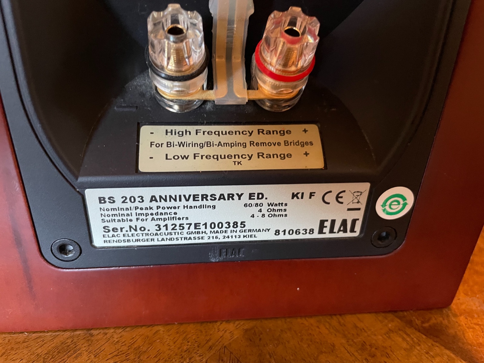 FS: Elac BS203 Anniversary Edition - Stereo, Home Cinema