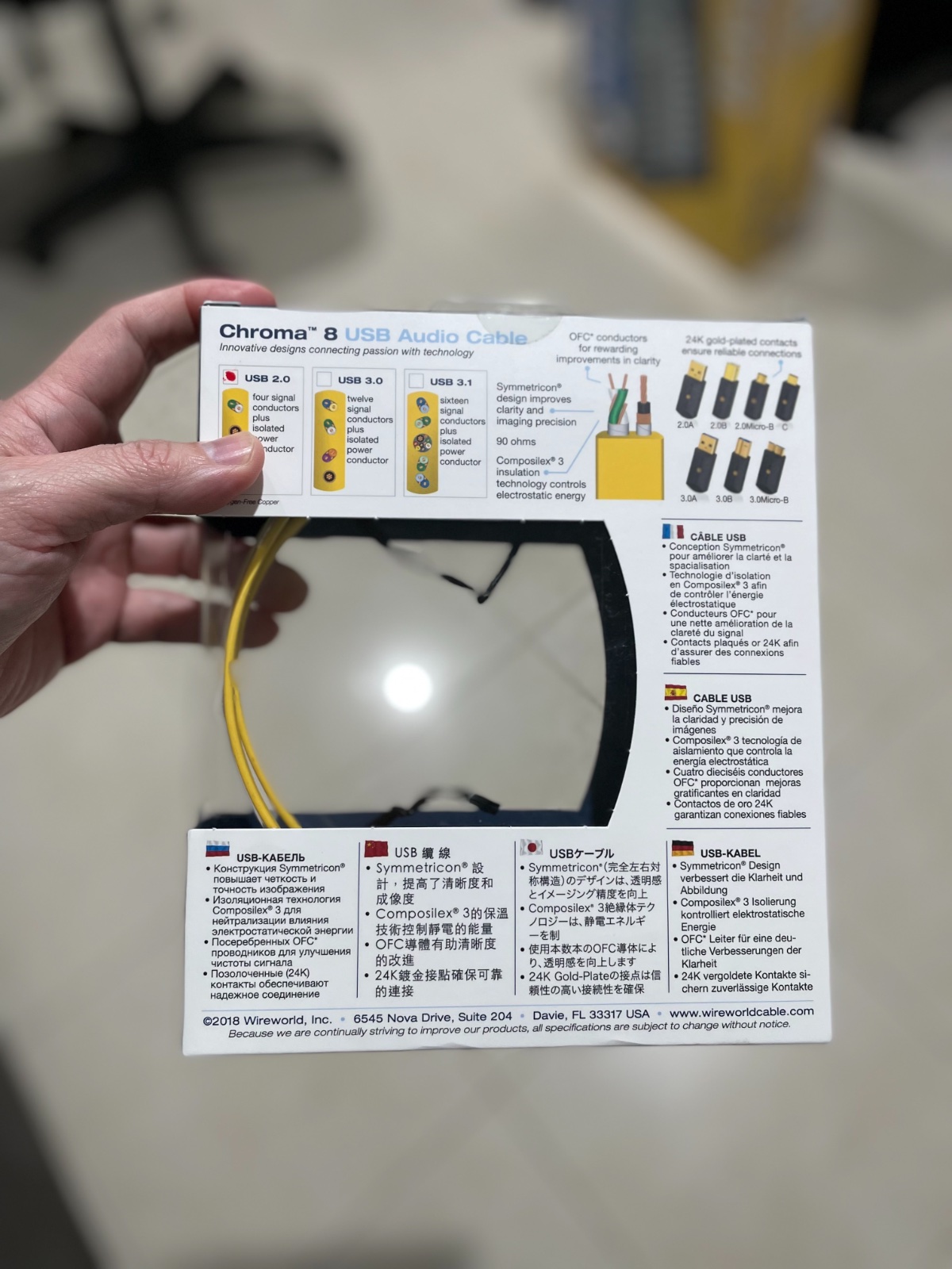 SOLD: FS: Wireworld Chroma 8 USB Digital Audio Cable USB A to B - Hi-Fi ...