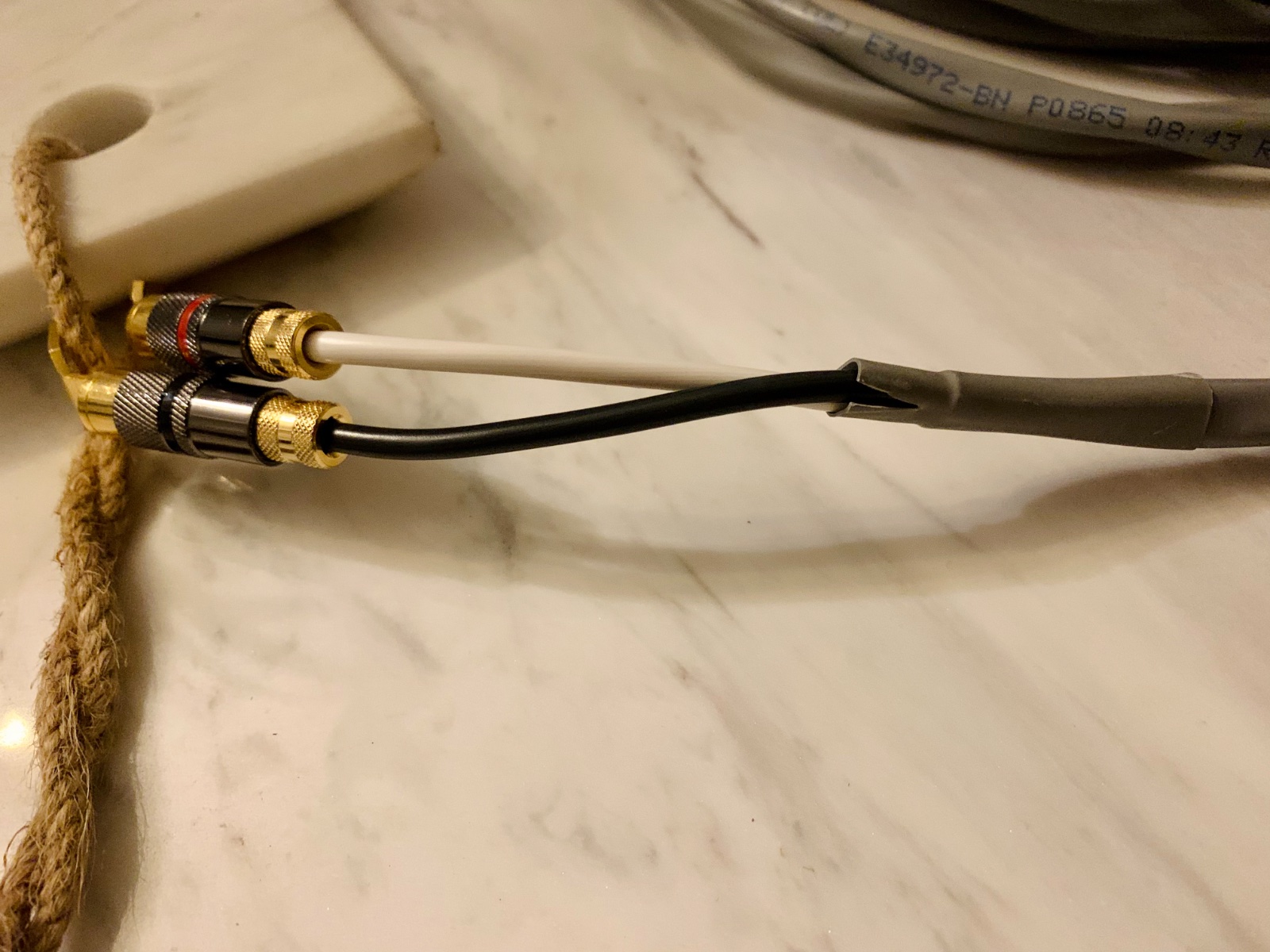 SOLD FS Blue Jeans Speaker Cables 2m length, Belden 5T00UP, 10AWG ﻿ HiFi and Cinema Cables