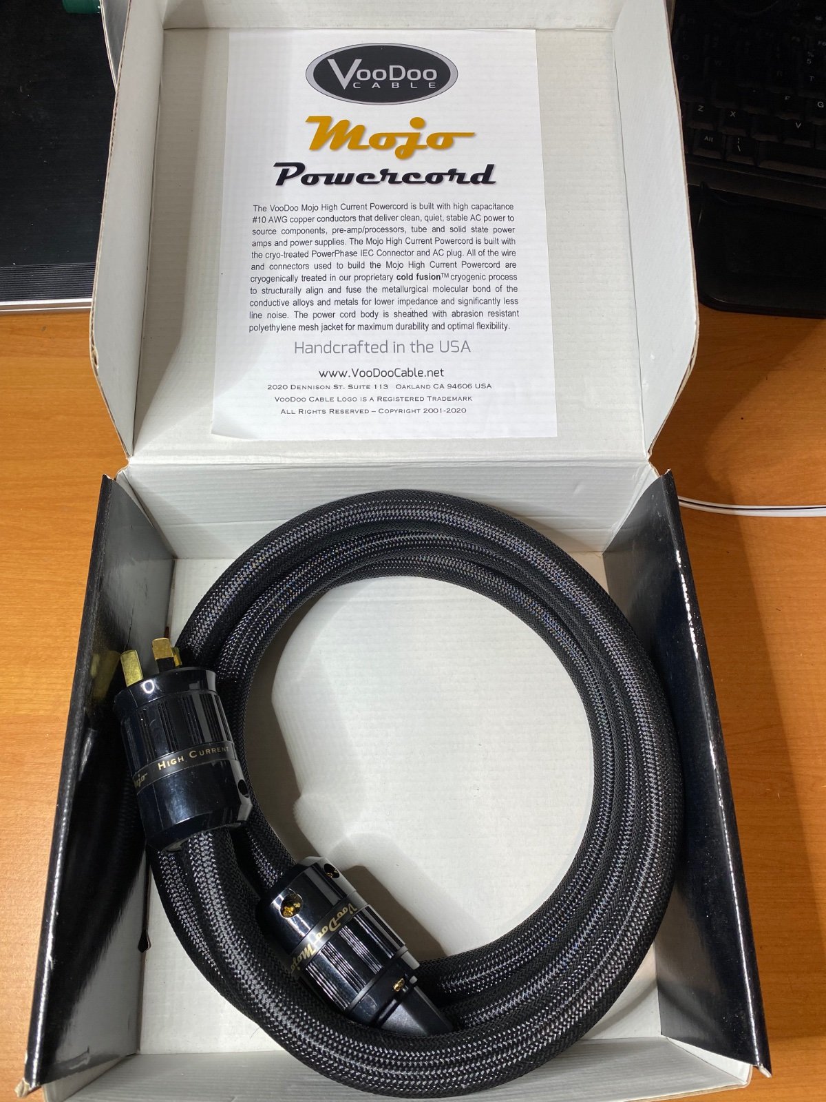 SOLD FS Voodoo Mojo Power Cable 1.8m ﻿ HiFi and Cinema Cables & Accessories
