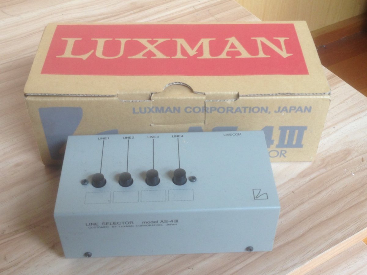 SOLD: LUXMAN Line Selector AS4 MkIII - Hi-Fi and Cinema Cables