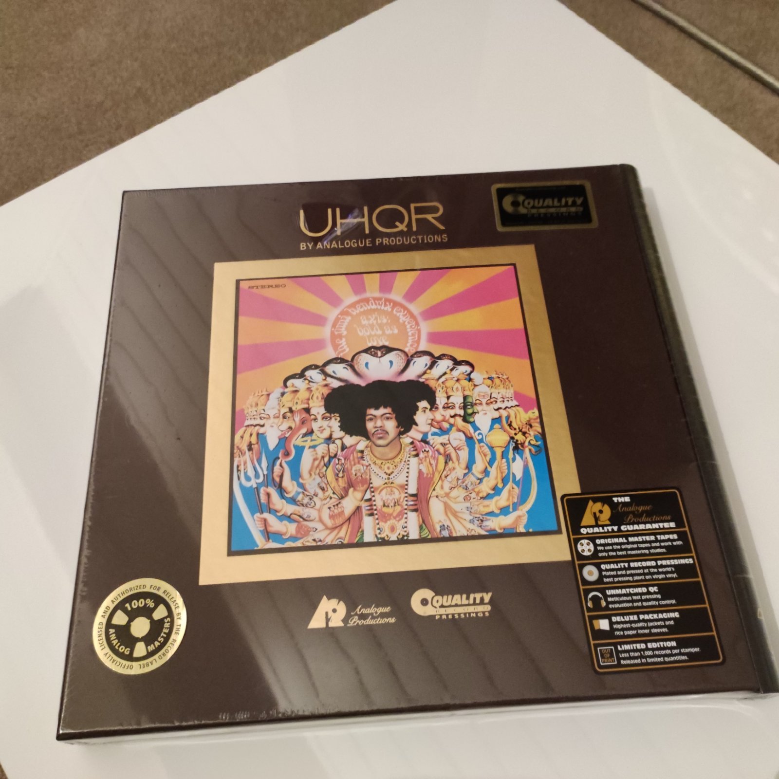 The Jimi Hendrix Axis Bold As Love UHQR ﻿ Vinyl, CD, and Bluray