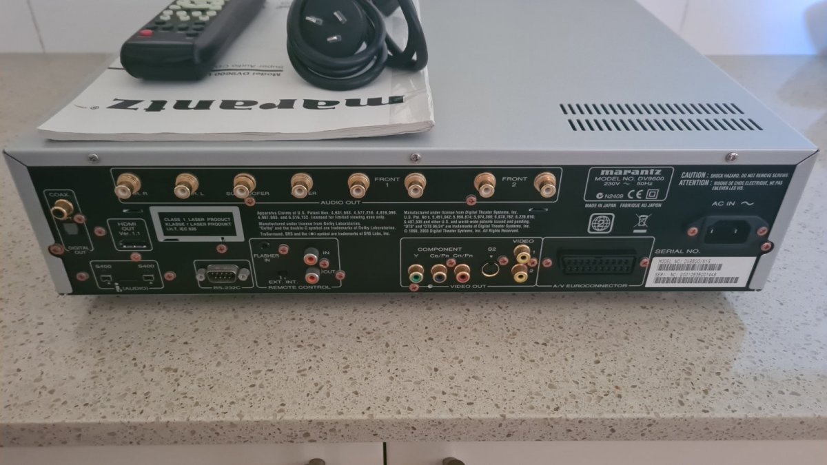 marantz DV9600 DVD CD/SACDプレーヤー(ジャンク扱い) Marantz DV9600