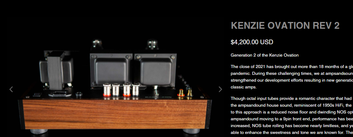FS: Ampsandsound Kenzie Encore - Tube Headphone Amplifier |﻿ Stereo ...