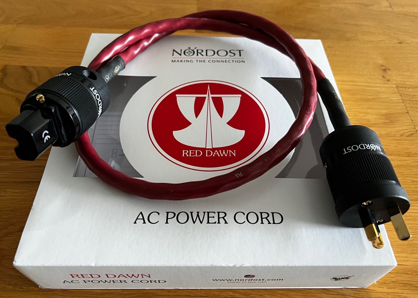 FS Nordost Red Dawn Power Cable 1 Meter (AU Plug) ﻿ HiFi and
