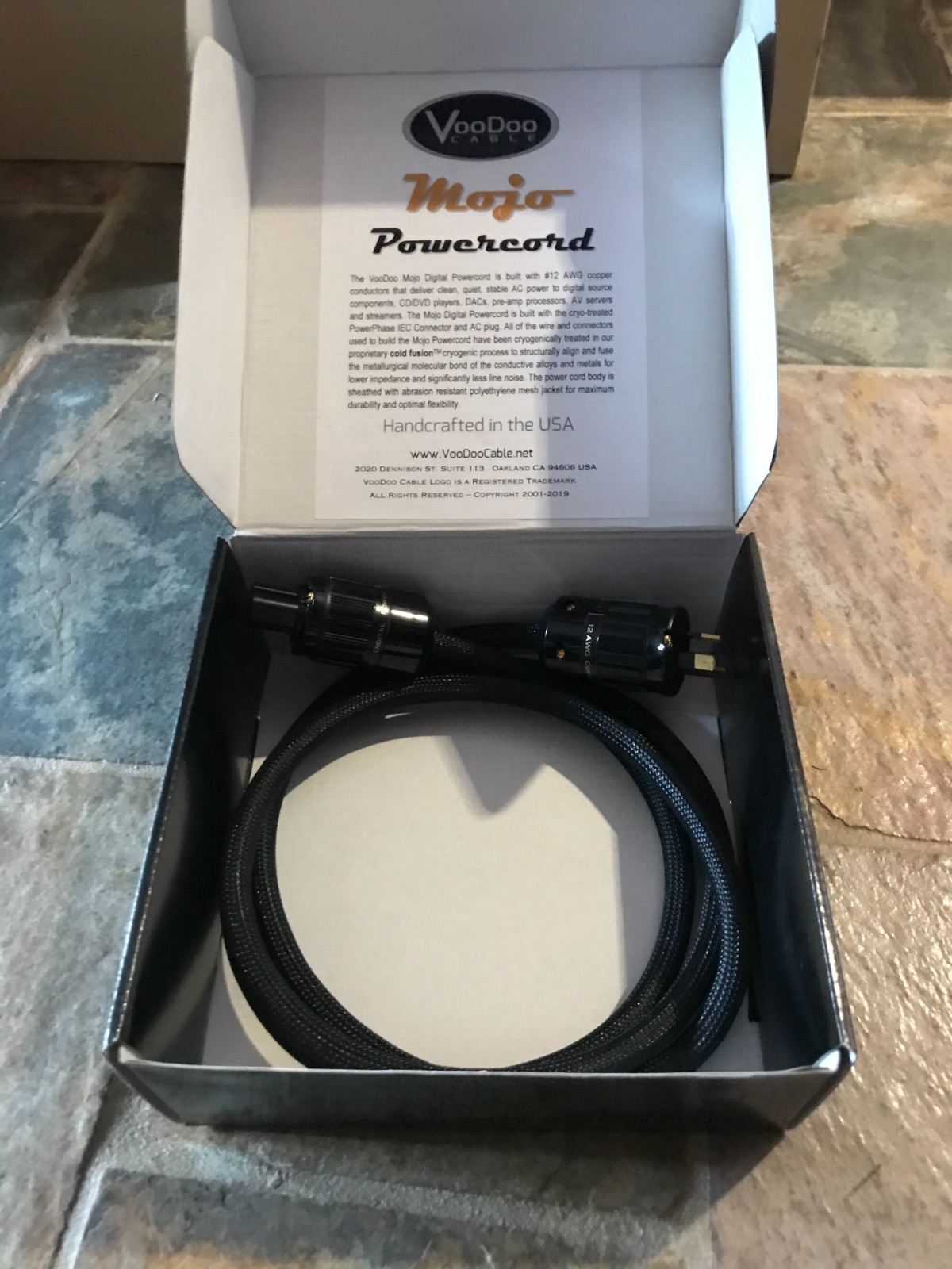 FS VOODOO MOJO Digital Power cord 6ft. ﻿ HiFi and Cinema Cables & Accessories