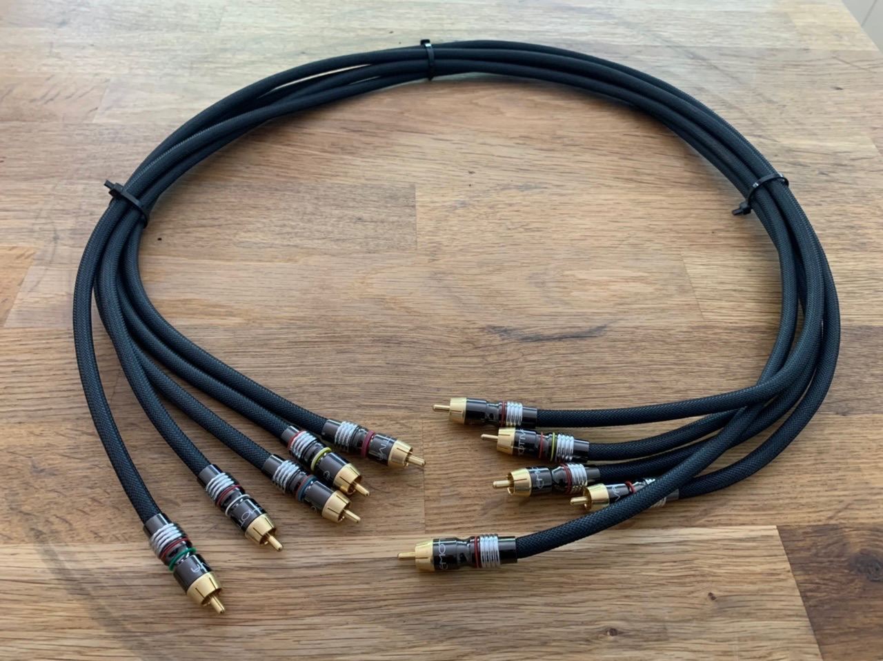 FS Emotiva Xseries RCA cables. 5 x 1m (price dropped) ﻿ HiFi and