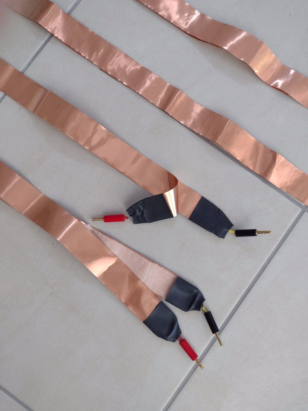FS Copper Foil Speaker cables. Insulated40mm wide ﻿ HiFi and Cinema