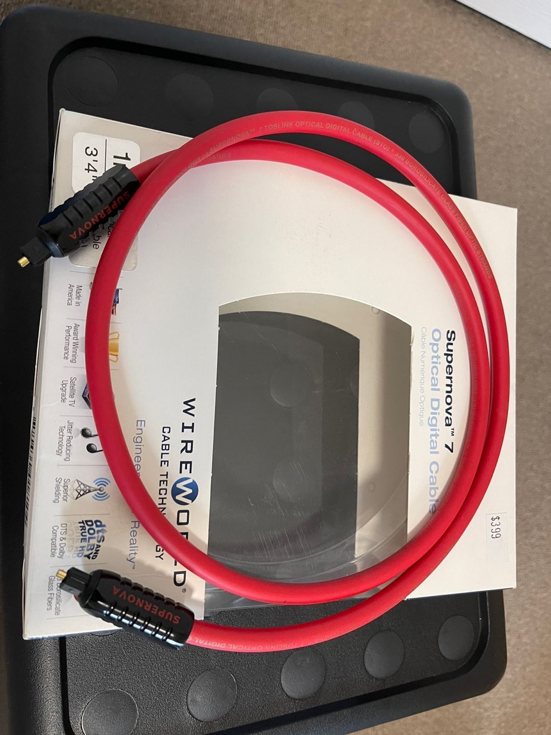 FS: Wireworld Supernova 7 Toslink Optical Digital Cable (1m length