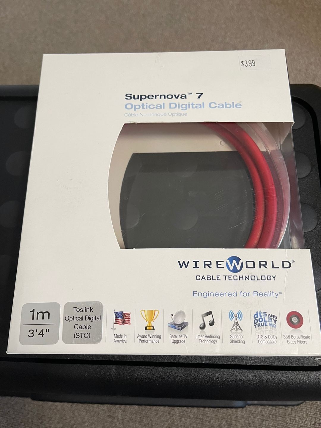 FS: Wireworld Supernova 7 Toslink Optical Digital Cable (1m length