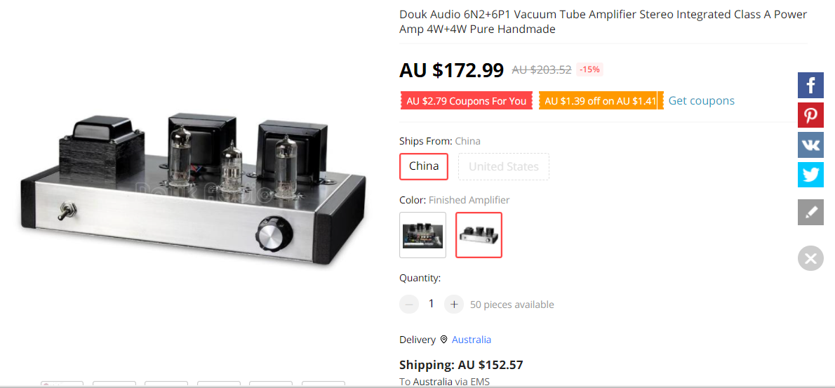 FS DIY valve amp kit ﻿ Stereo, Home Cinema, Headphones Components