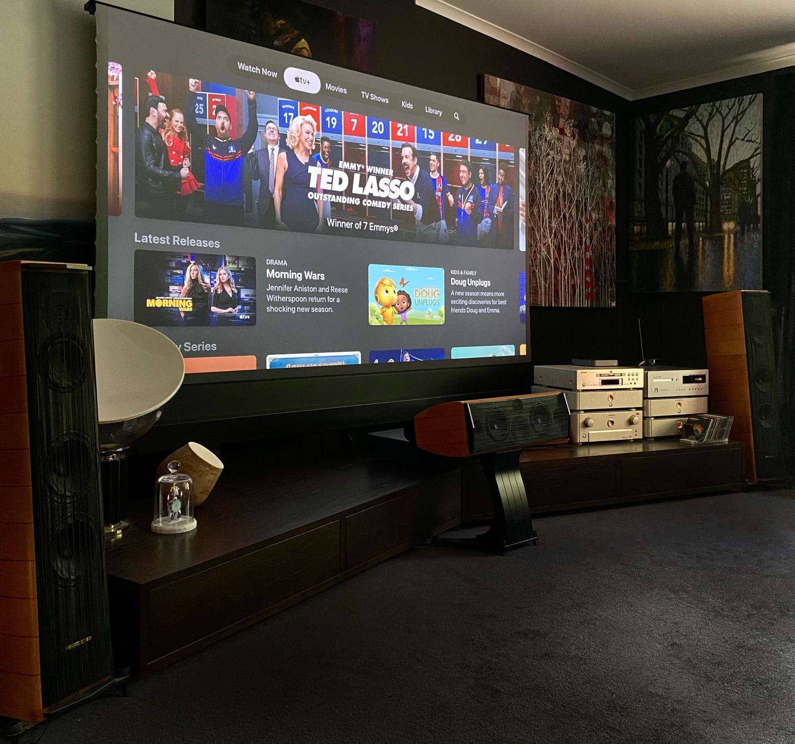 VAVA 4K UST Laser Projector + Brand New 120” ALR UST Screen Stereo