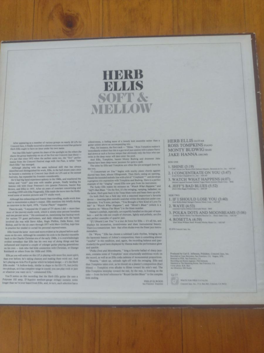 Herb Ellis Soft & Mellow LP ﻿ Vinyl, CD, and Bluray