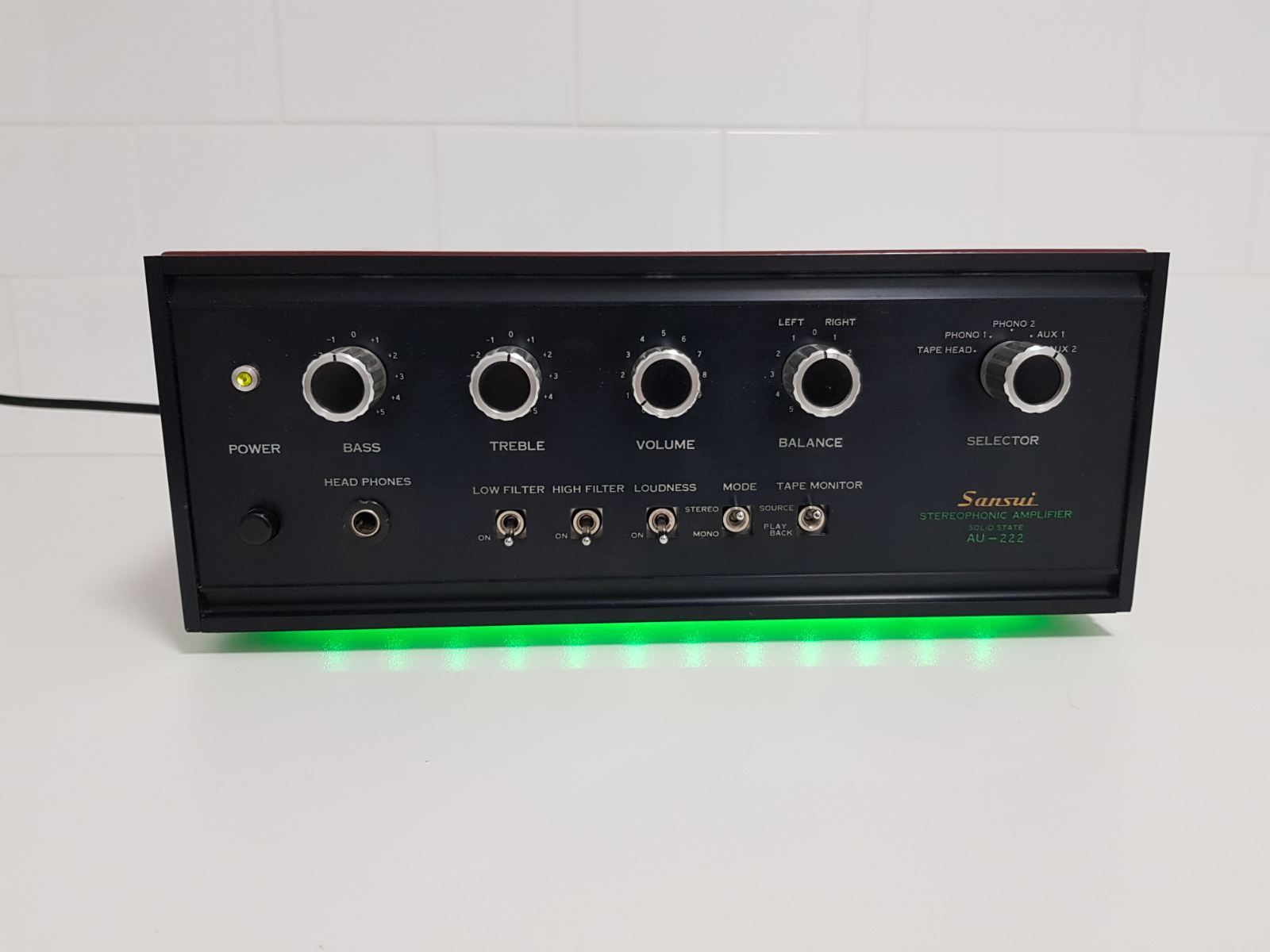 SANSUIオーディオ Sansui Model Au-222 Integrated Amplifier Vintage Tested