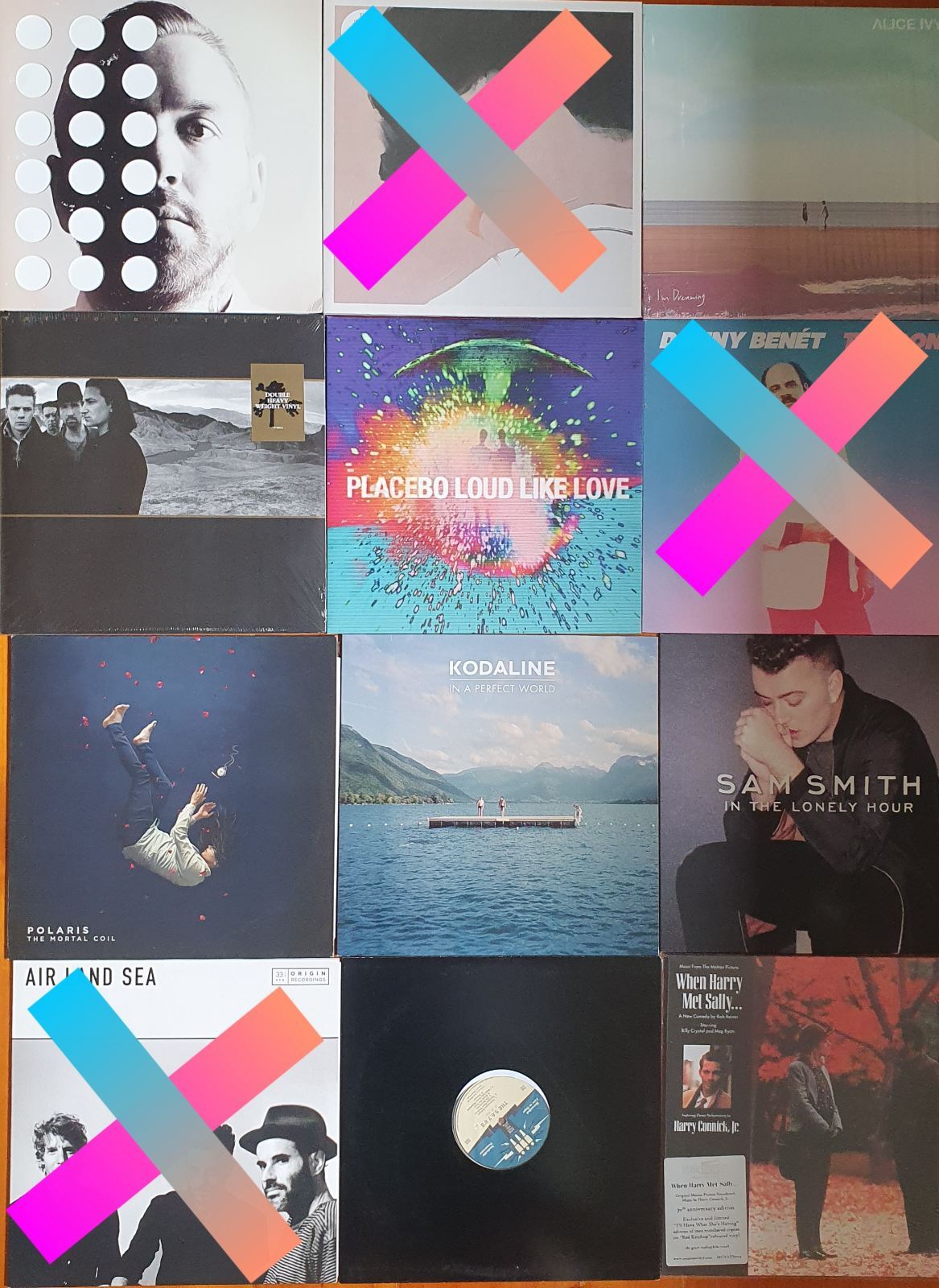 Modern records x 9  Vinyl, CD, and Bluray