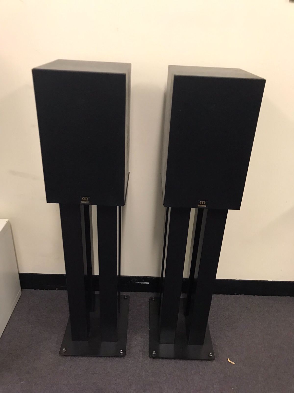 Monitor Audio 700 FS: Monitor Audio MA 700 Gold on stands - Stereo, Home Cinema ...