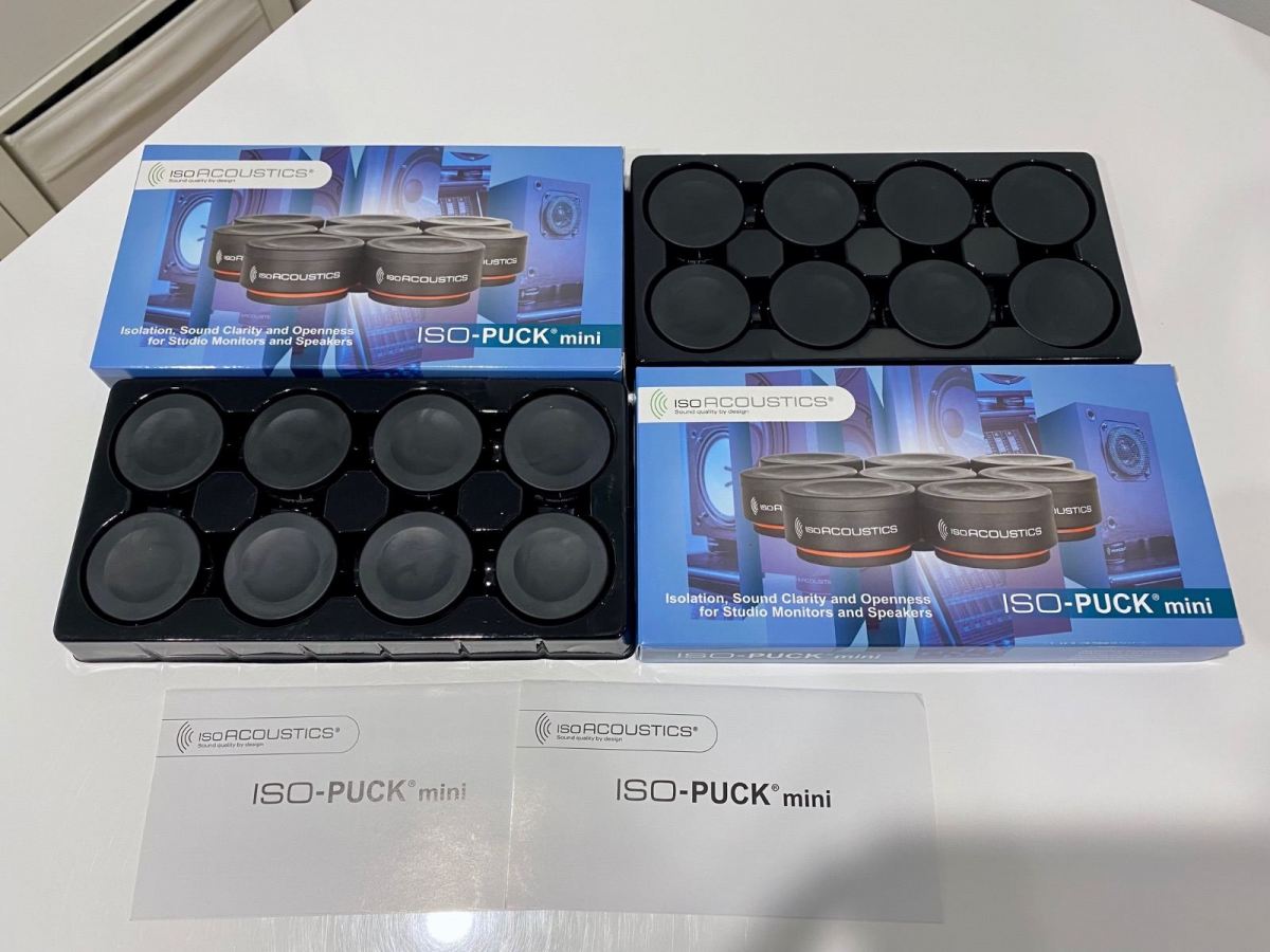 FS: (16-Pack) IsoAcoustics ISO Puck Mini Studio Monitor Isolation Pads ...