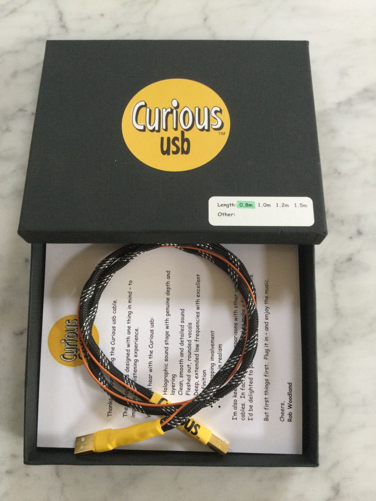 FS Curious USB Cable 0.8m ﻿ HiFi and Cinema Cables & Accessories