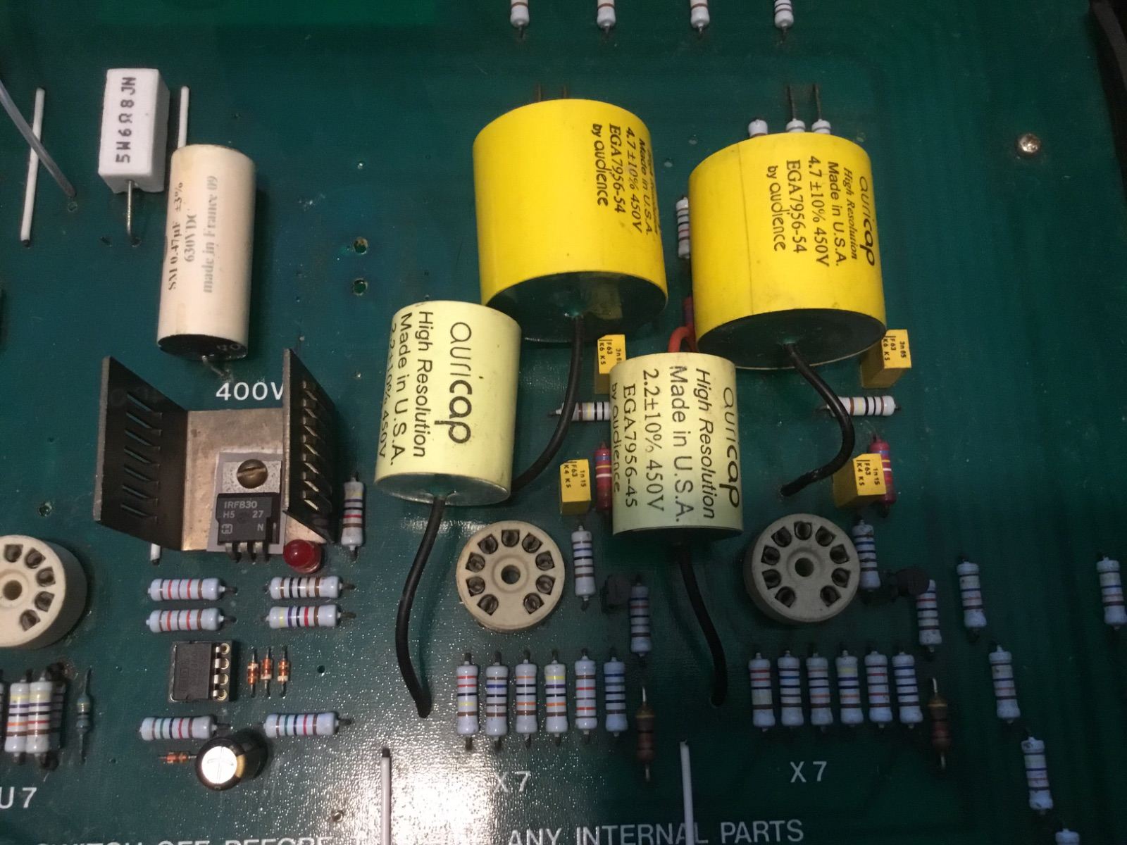 FVP 4 valve preamp, 6922 front end, 12at7 in phono, needs finishing