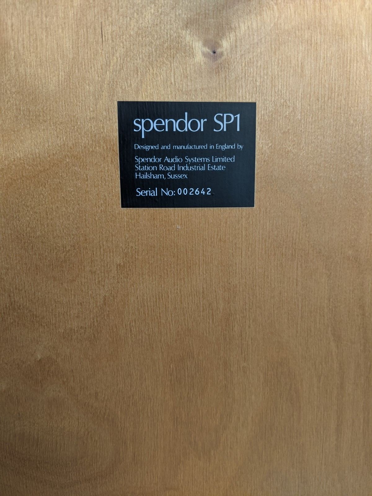 FS: Spendor SP1 with matching Spendor stands - Stereo, Home Cinema