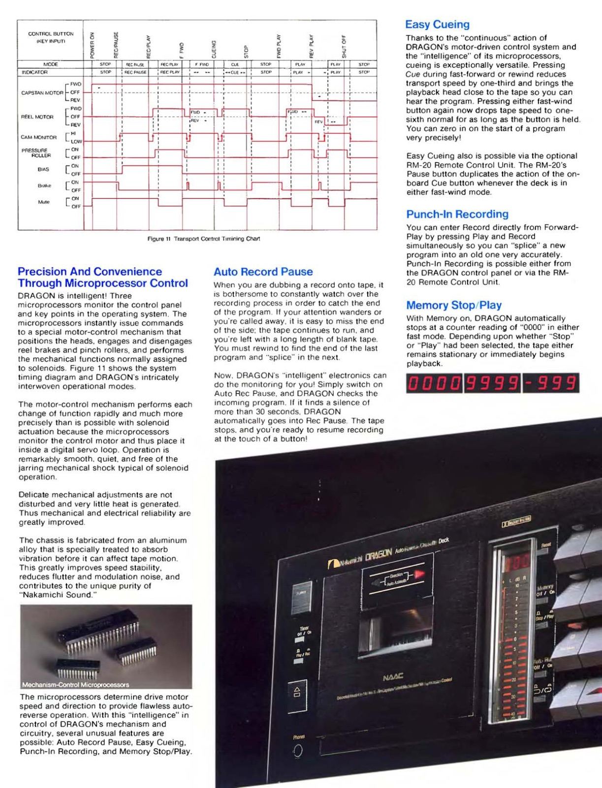 WITHDRAWN MACHINE KEPT - NAKAMICHI DRAGON CASSETTE DECK - Stereo