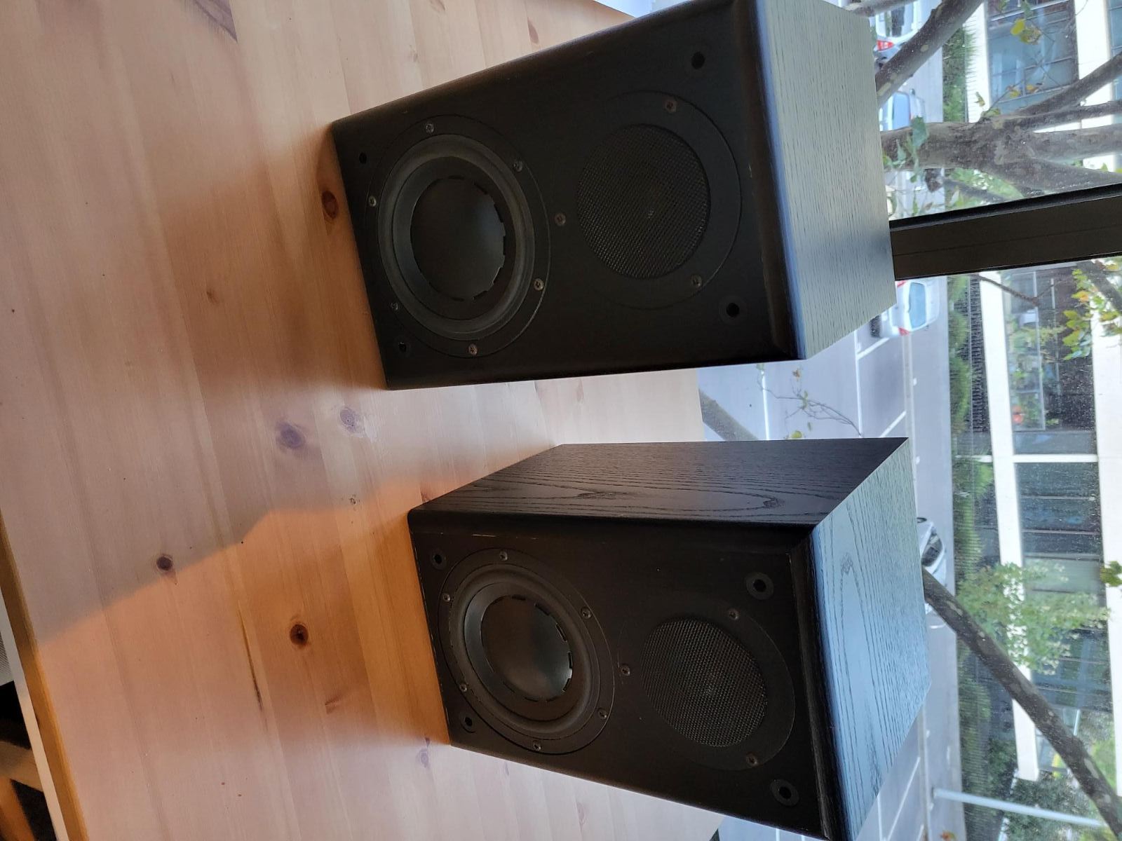 Harbeth LS5/12A speakers in black. - Stereo, Home Cinema
