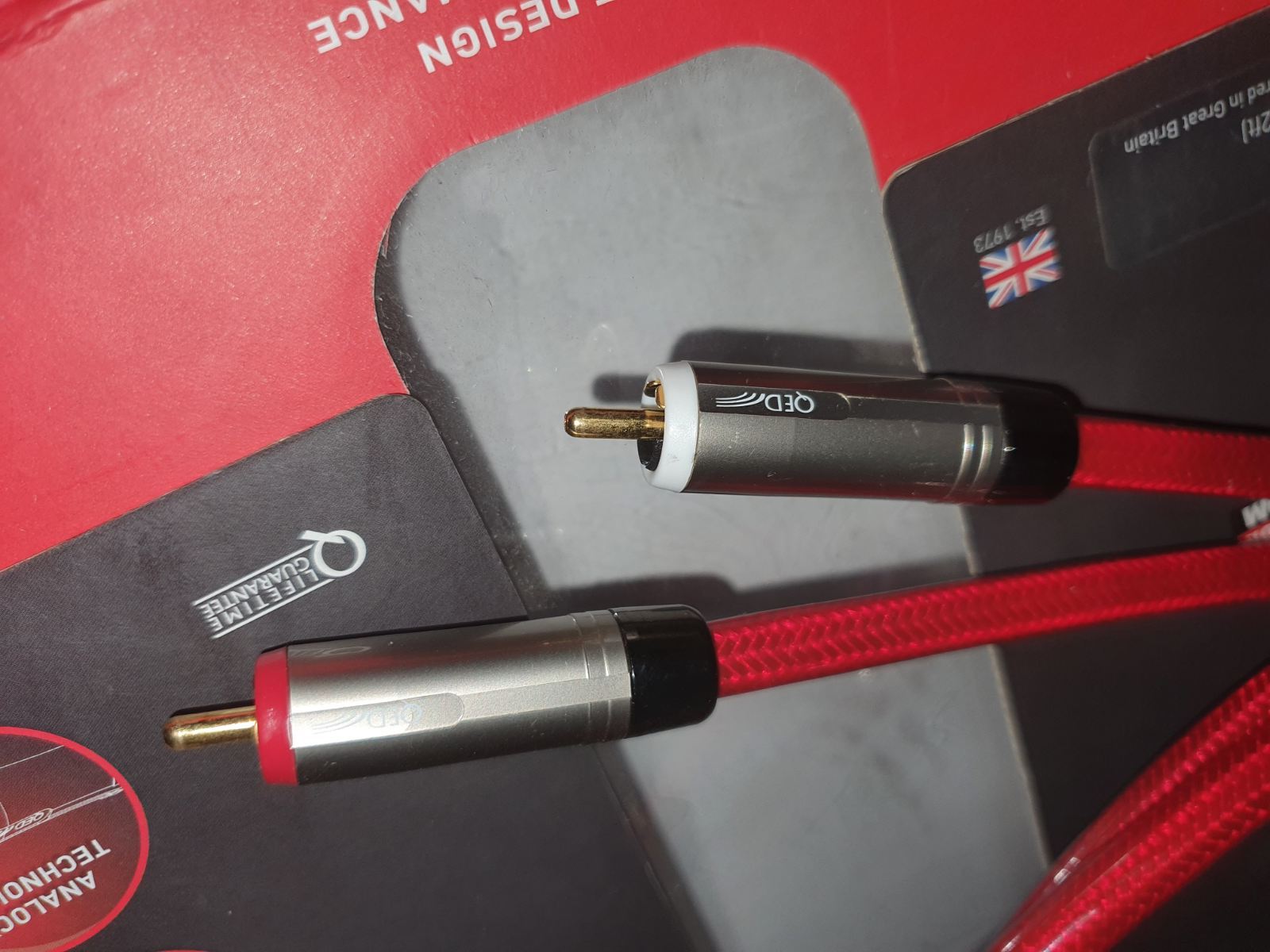 (Sold Pending Payment) QED Reference Audio 40 Interconnect 1m (Pair ...