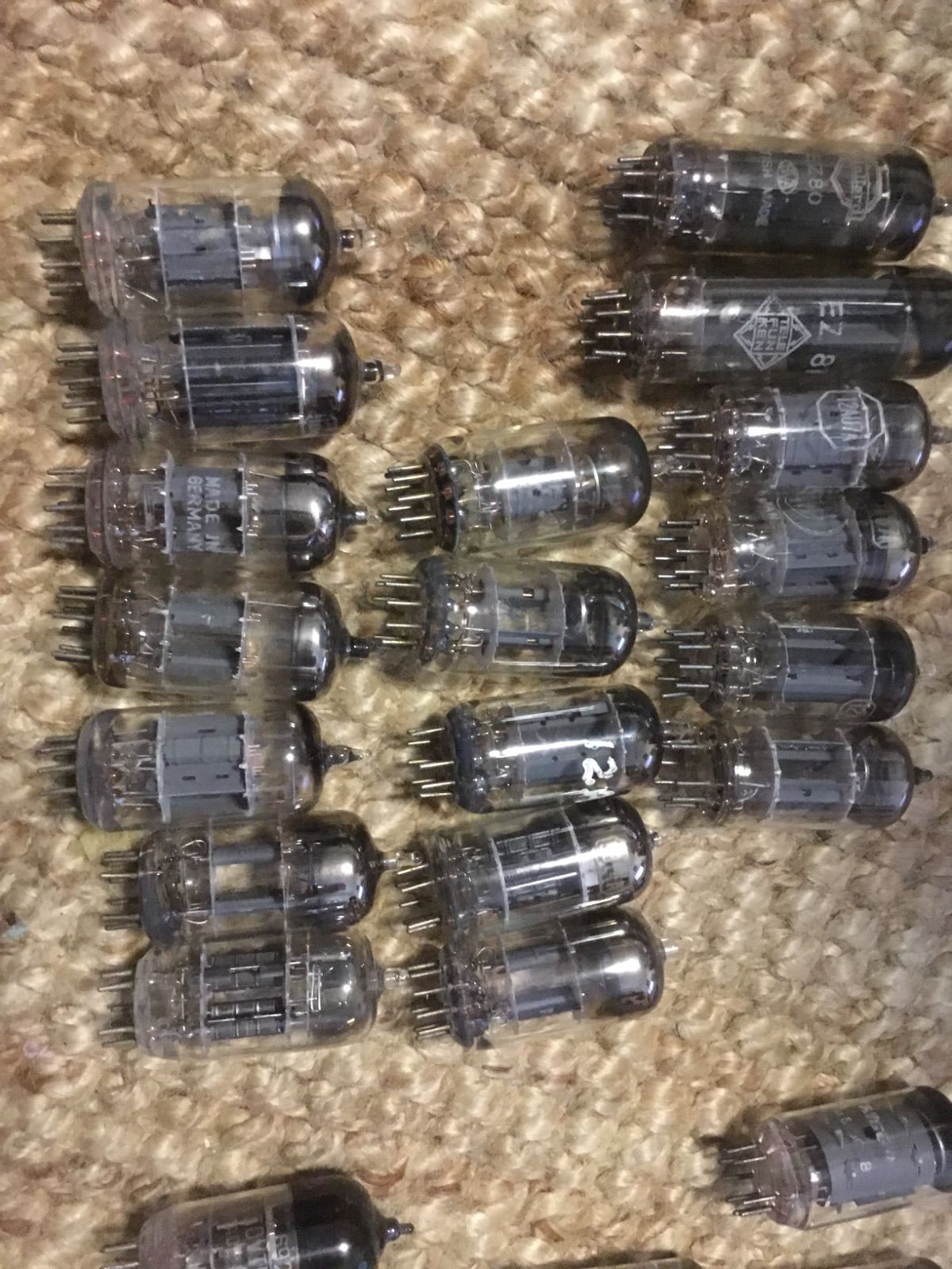 Job lot of audio tubes, rectifiers, input,ef86, 6922 so on ﻿ HiFi and