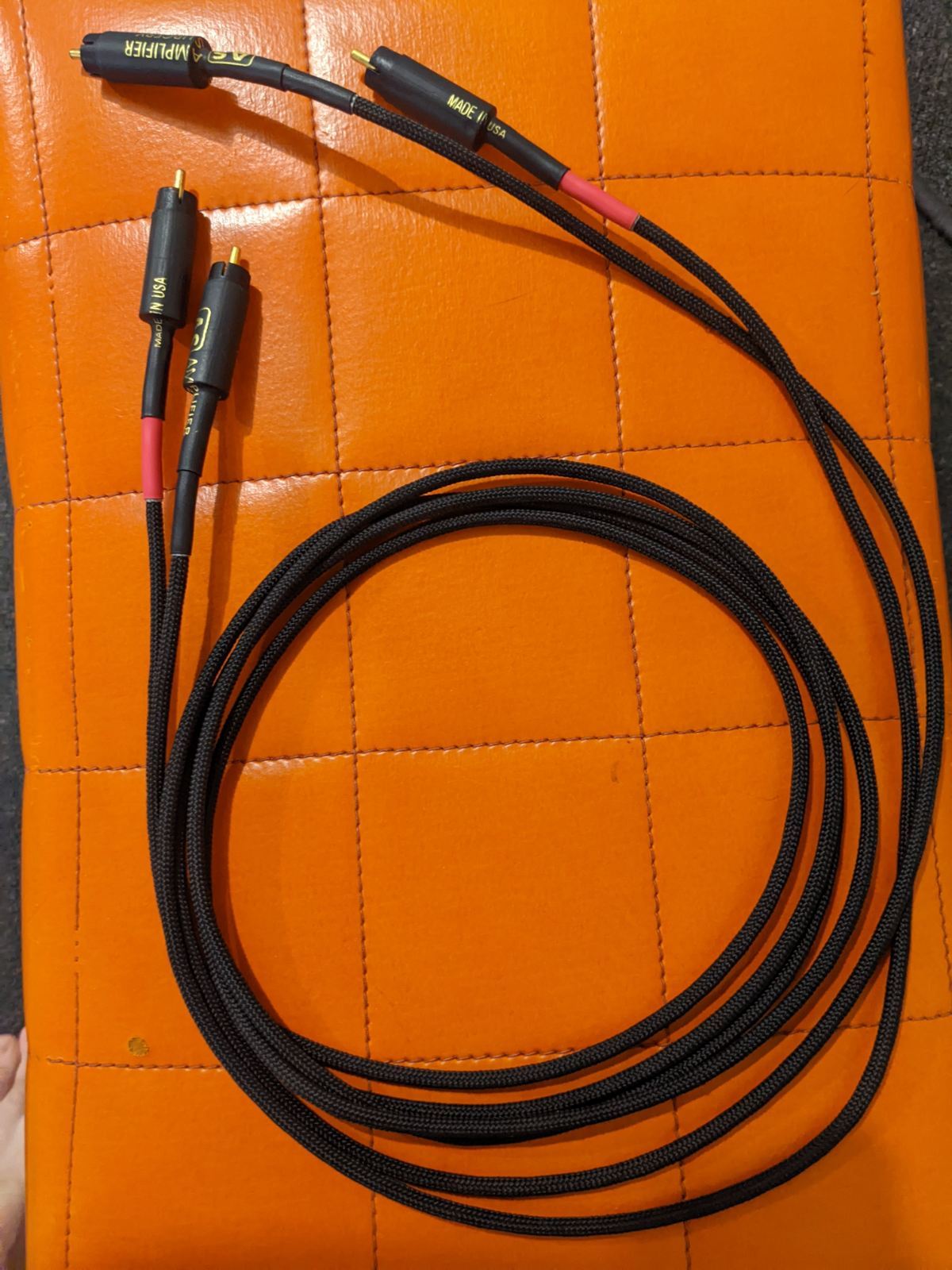 FS Amplifier surgery 2 meter silver plated RCA cable. ﻿ HiFi and