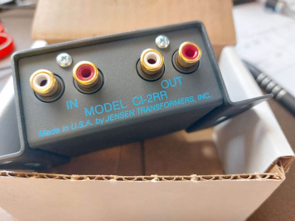 Pending Jensen Transformers CI 2 RR ISO Max Stereo RCA Isolator ﻿ Hi