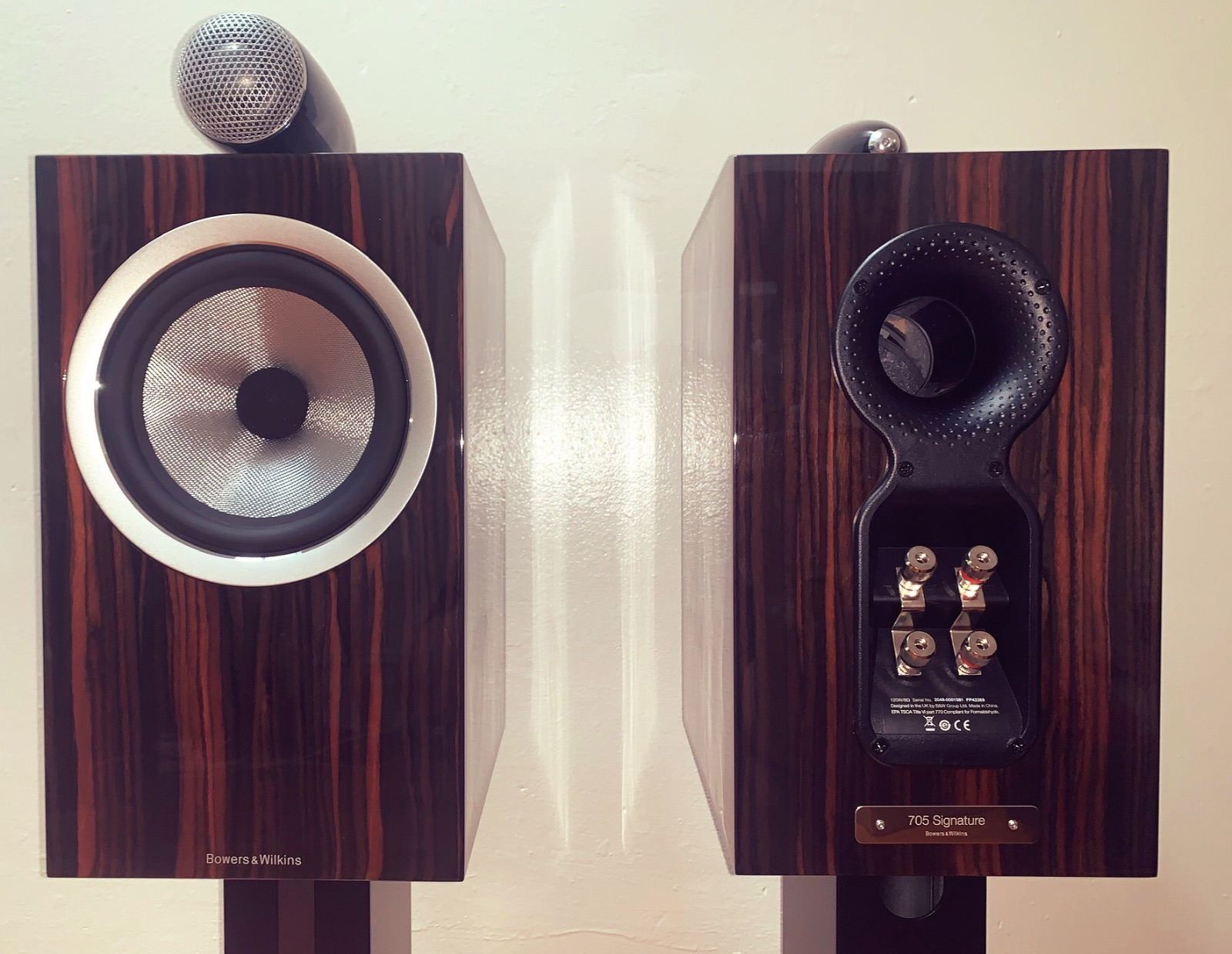 FS Bowers & Wilkins 705 Standmount Speaker with matching FS700 Stands