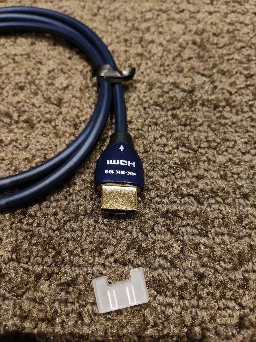 Audioquest Blueberry HDMI cables (2 off) 1metre (New) ﻿ HiFi and