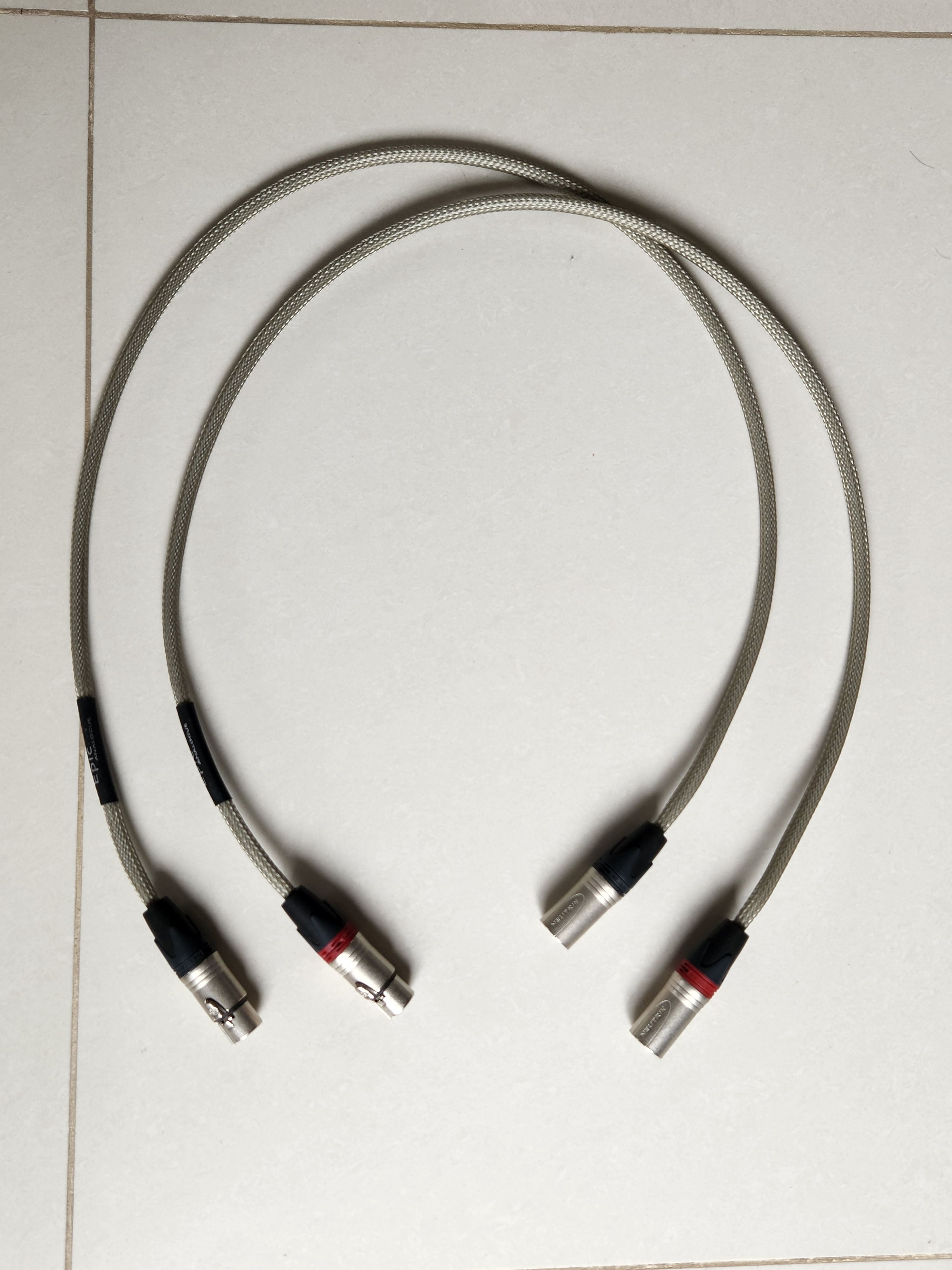 Chord Epic XLR Audio Interconnect 1.0M ﻿ HiFi and Cinema Cables