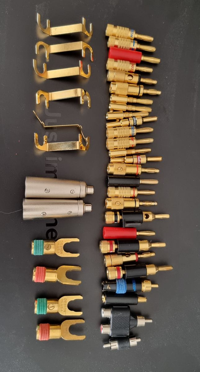 Banana Plugs , Spades , XLR to RCA Plugs , Speaker jumpers & ﻿ Pay it
