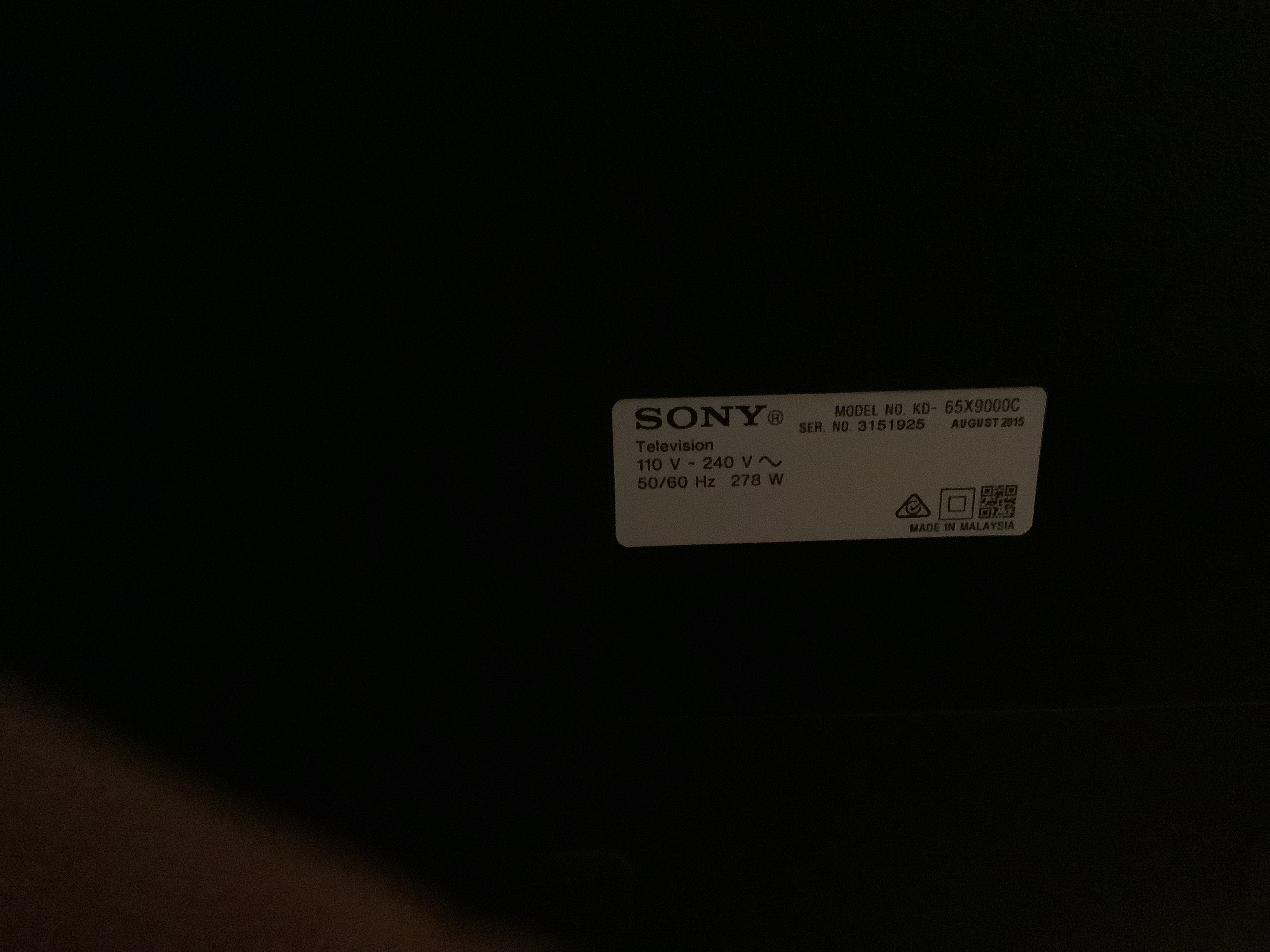 Sony Bravia XC90 65" 4K TV ﻿ Stereo, Home Cinema, Headphones Components