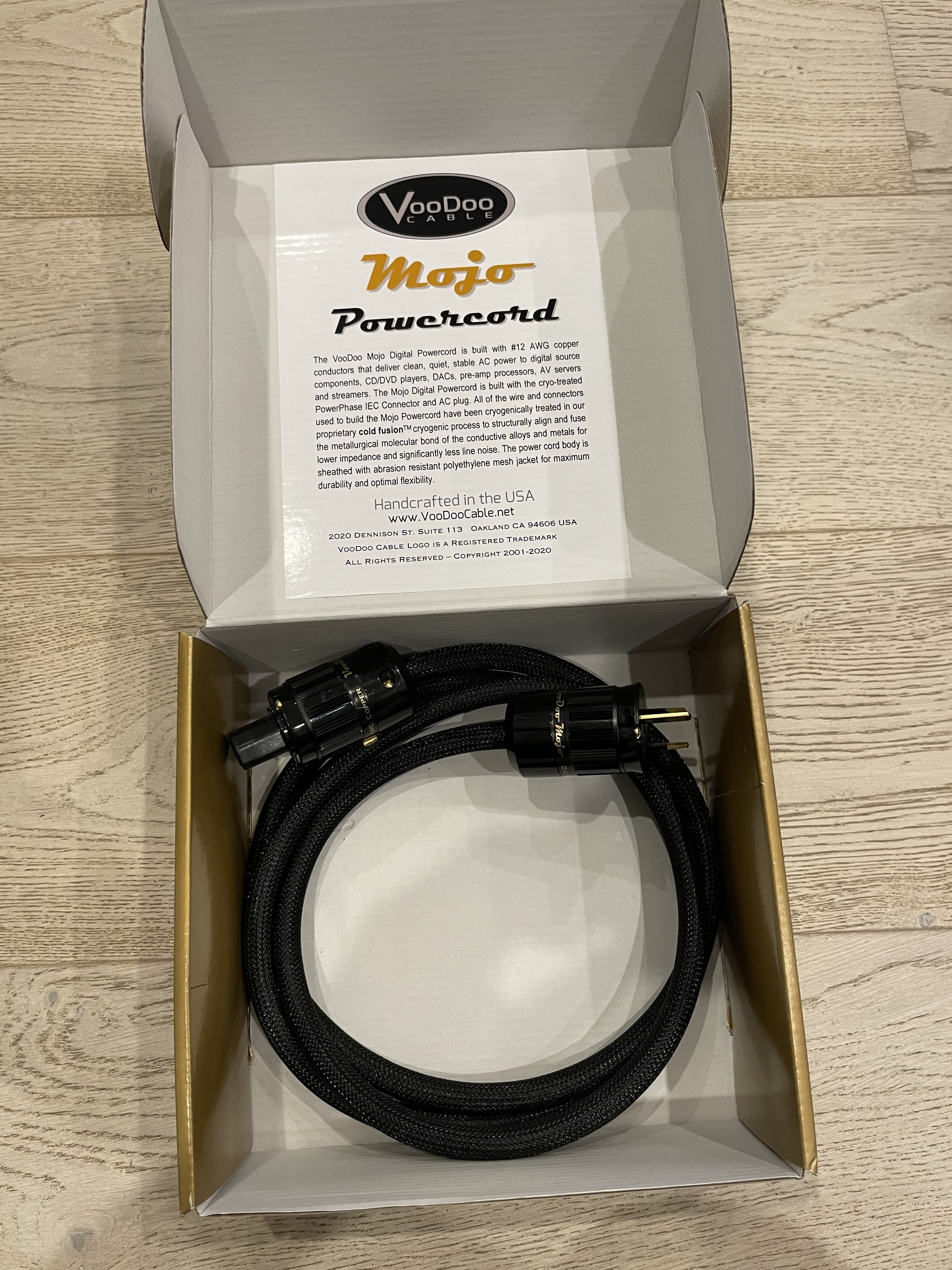 FS Voodoo Mojo Power cable Digital Boxed ﻿ HiFi and Cinema Cables & Accessories