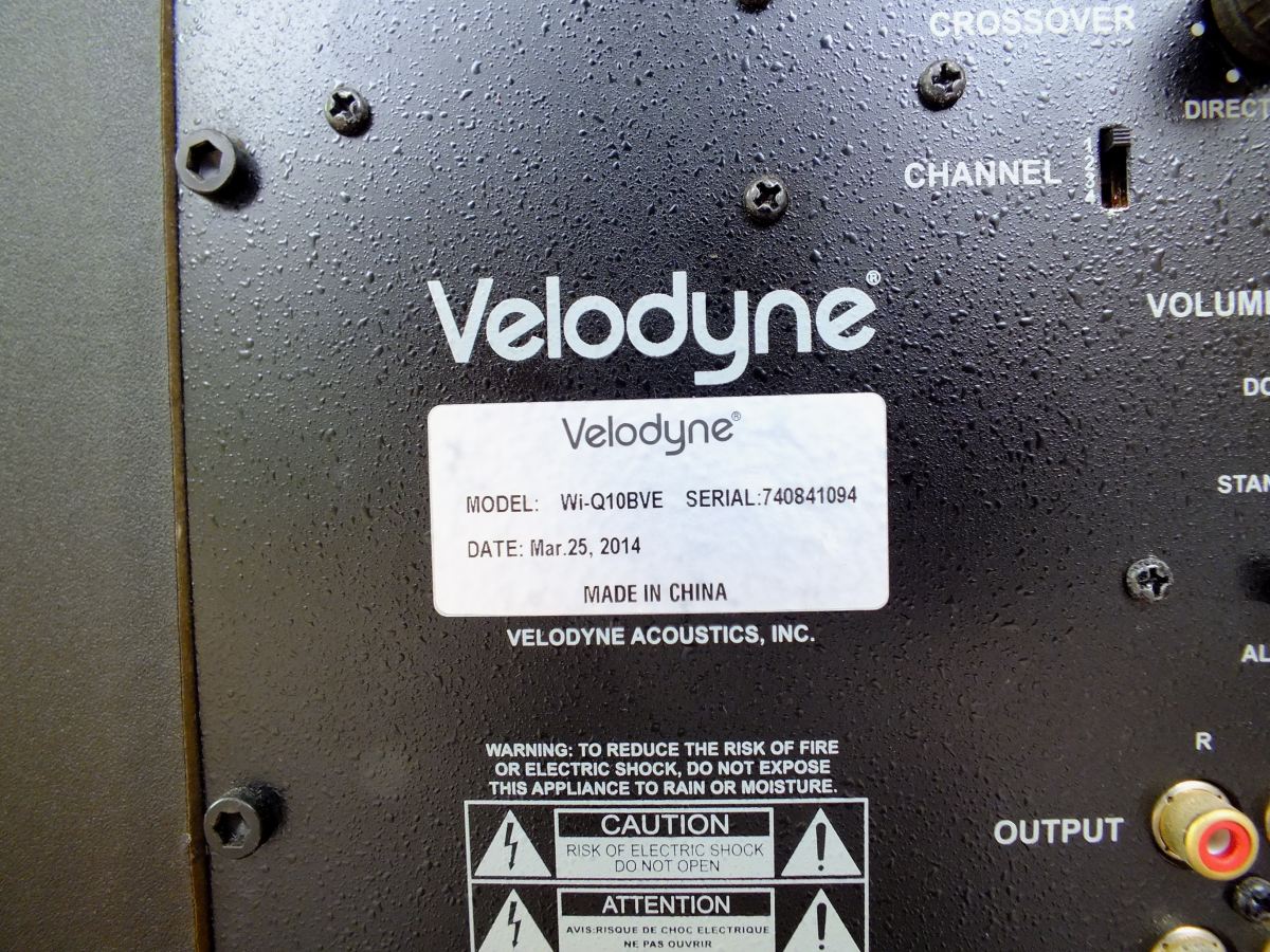 Velodyne 10" Sub not working ﻿ Stereo, Home Cinema, Headphones