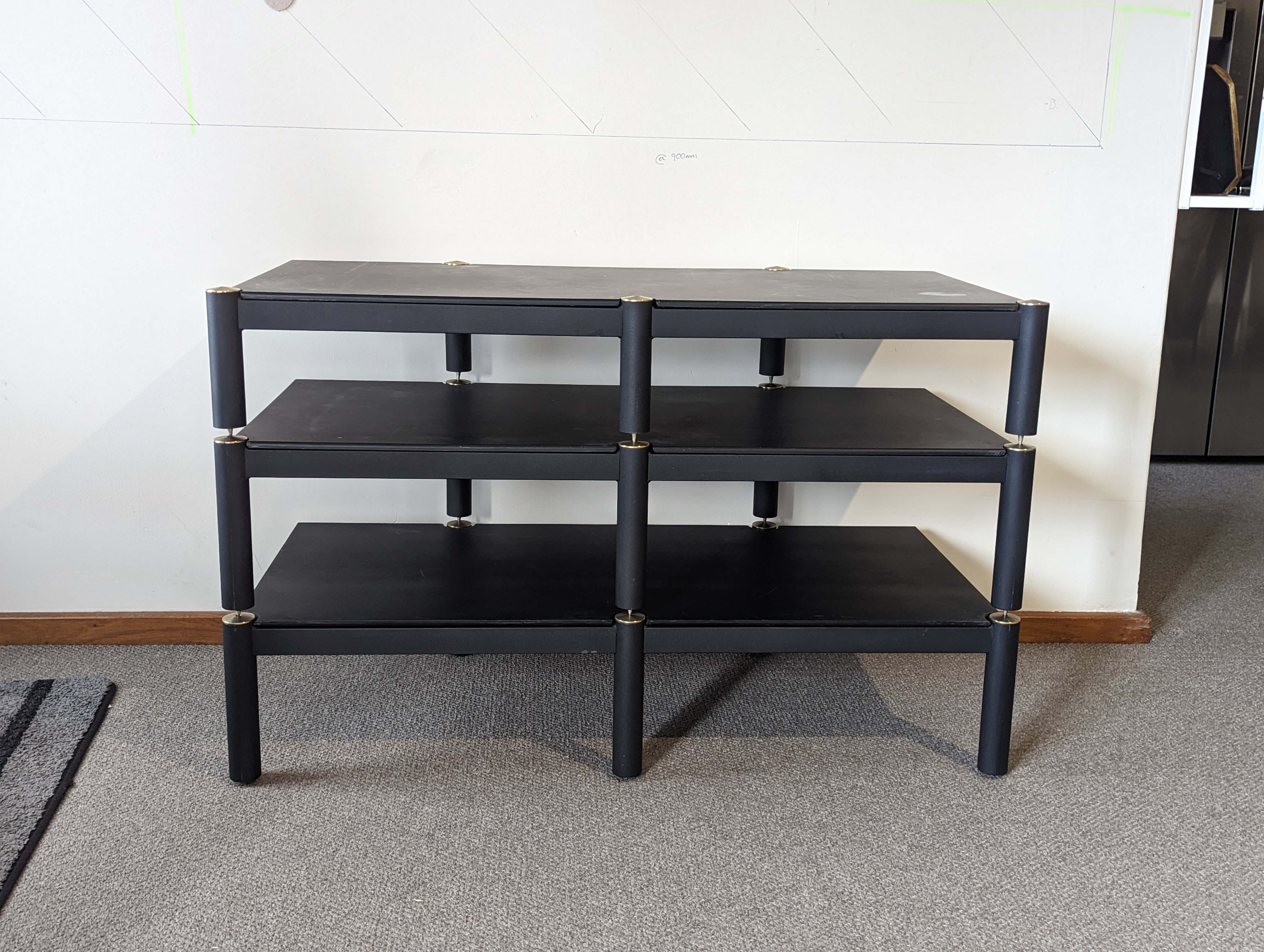 Lovan 3 tier hifi rack, wide, black, Perth. - Hi-Fi and Cinema Cables ...